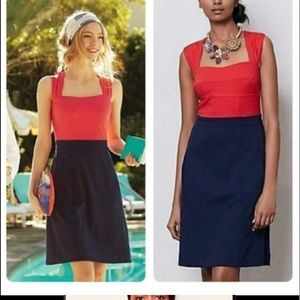 Red/Blue Anthropologie Dress, size 8